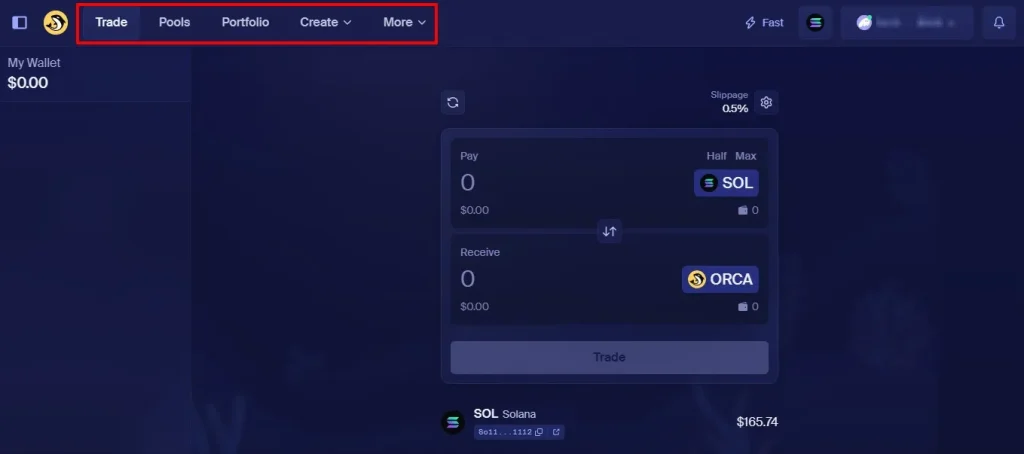 Пользовательский интерфейс Orca