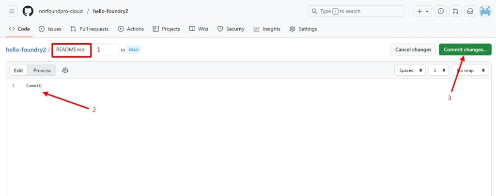 Называем файл README.md