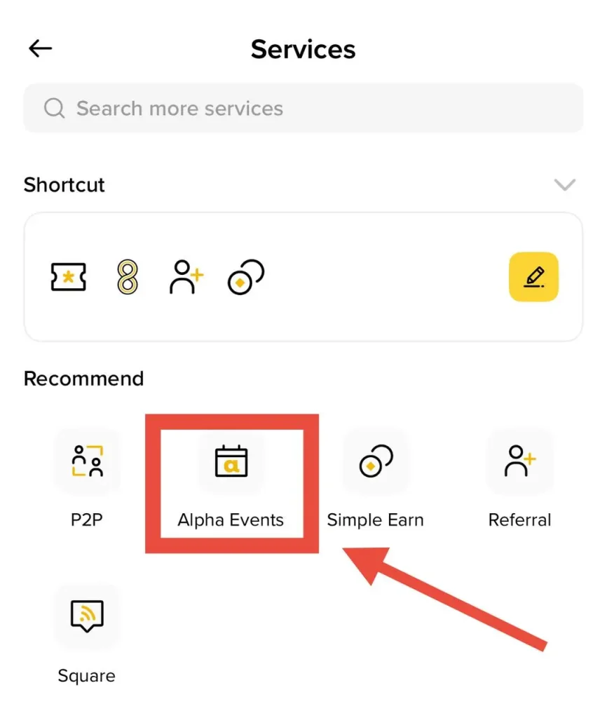 Alpha Events в Binance