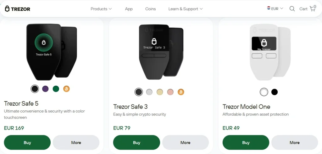 Холодные кошельки для токенов ERC-20