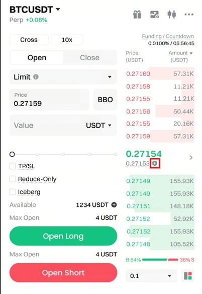 Temporary Price Lock Mode