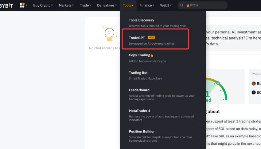 TradeGPT в bybit