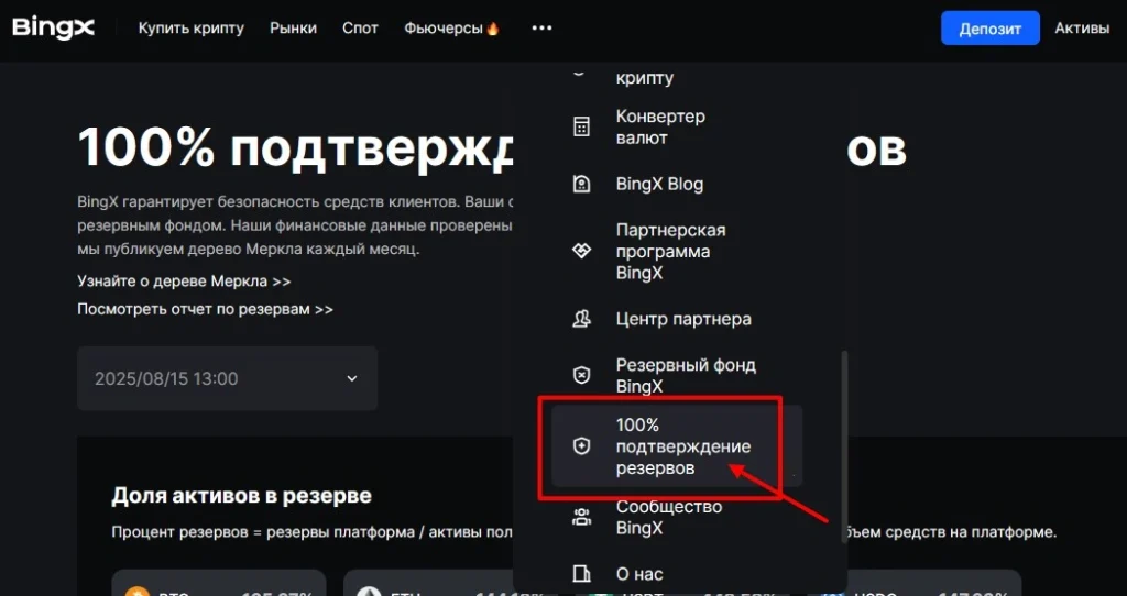 100 % Proof of Reserves BingX