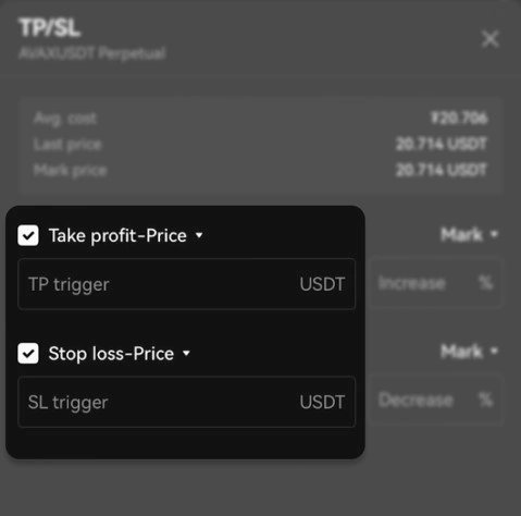 Полноценная работа с TP/SL