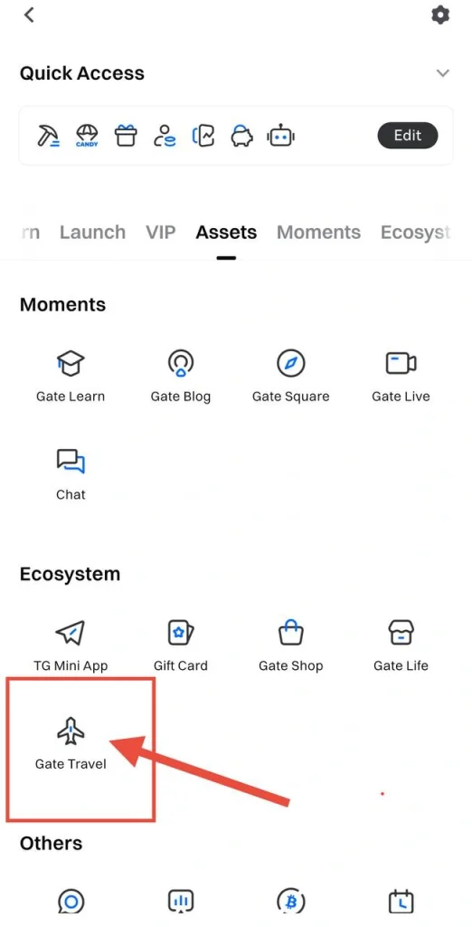 Найдите Gate Travel